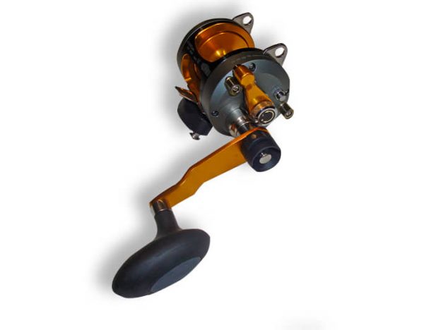q12 2 two speed fishing reel right side view