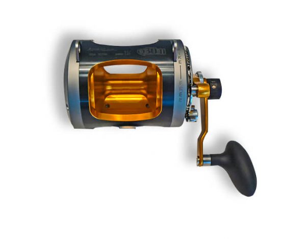 q30 2 two speed fishing reel front view