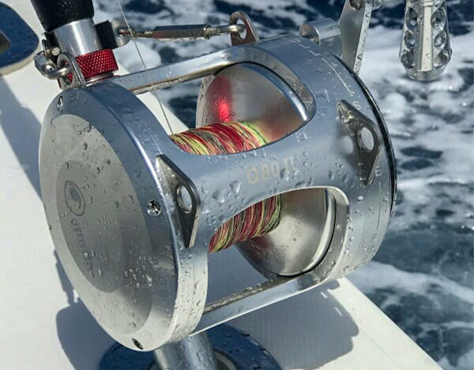 q80 2 two speed fishing reel on boat